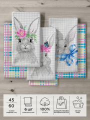 Набор полотенец вафельных - Фото 8