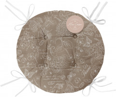 Подушка на стул с тафтингом - Фото 1