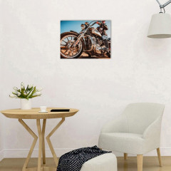 Картина на холсте «Мотогонщик» - Фото 1