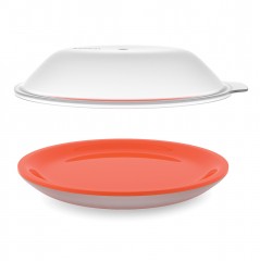 Блюдо с двойными стенками для микроволновой печи «M-Cuisine», оранжевое - Фото 3