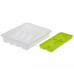 Лоток-вкладыш для столовых приборов, цвет салатовый - Фото 1