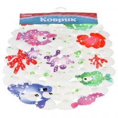 Коврик для ванны «Рыбка - шар», 39х69 см - Фото 1