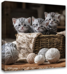 Картина на подрамнике «Котята» - Фото 1