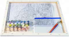 Картина по номерам «Утренний городок» - Фото 3