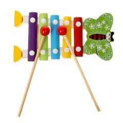 Игрушка музыкальная металлофон «Бабочка», 5 тонов - Фото 1