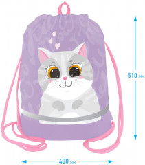 Мешок для обуви «Cute cat» - Фото 1