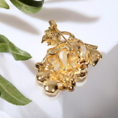 Брошь «Виноградная гроздь» - Фото 1