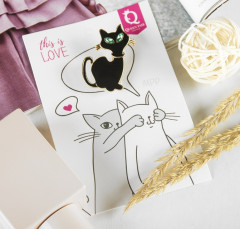 Брошь «Котик» - Фото 1