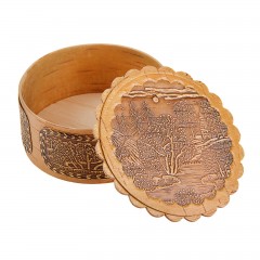 Шкатулка «Пейзаж с церковью» - Фото 1