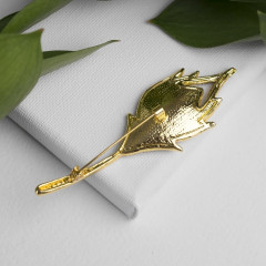 Брошь «Перо» - Фото 1