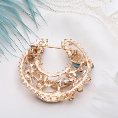 Брошь «Подкова самоцветная» - Фото 2