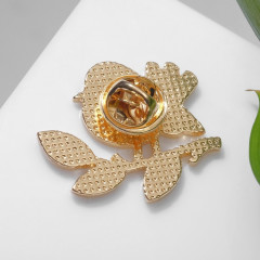 Брошь «Птичка на веточке» - Фото 1