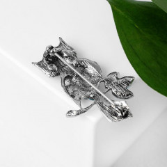 Брошь «Сова на ветке» - Фото 1