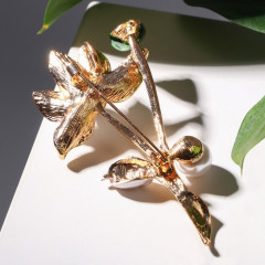 Брошь «Цветочная композиция» - Фото 1