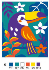 Песочная фреска «Тукан» - Фото 2