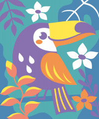 Песочная фреска «Тукан» - Фото 3