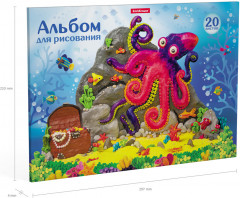 Альбом для рисования «На дне морском» - Фото 2
