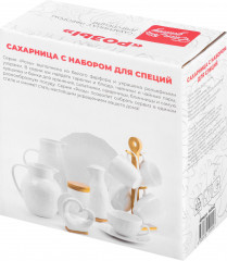 Сахарница с набором для специй «Розы» - Фото 5