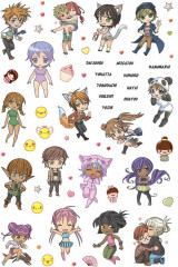 Наклейки в японском стиле «Я люблю аниме!» - Фото 1