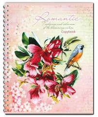 Тетрадь «Яркие птицы и цветы», 96 листов, клетка - Фото 1