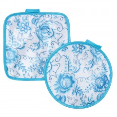 Комплект кухонный «Гжель» (прихватка 17х17 - 2 шт.) - Фото 2