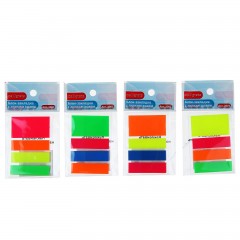 Блок-закладки с липким краем 20 листов, 4 цвета - Фото 1