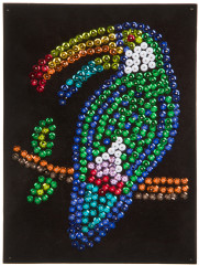 Аппликация пайетками «Птица тукан» - Фото 12