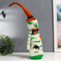 Кукла интерьерная «Мумия в колпаке с летучей мышью» - Фото 1