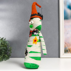 Кукла интерьерная «Мумия в колпаке с летучей мышью» - Фото 2