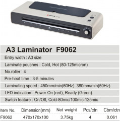 Ламинатор F9062 А3 - Фото 2
