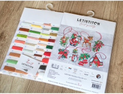 Набор для вышивания на пластиковой канве «Рождественские игрушки» - Фото 3