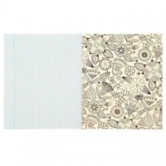 Тетрадь + раскраска «Твоpи с душой», 48 листов, клетка - Фото 4