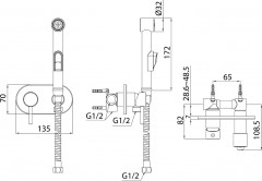 Смеситель с гигиеническим душем - Фото 2