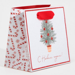 Пакет ламинированный квадратный «Новогодние сладости» - Фото 1