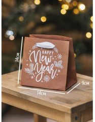 Пакет крафтовый «Новогодний подарок» - Фото 4