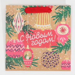 Пакет крафтовый «Новогодние чудеса» - Фото 5