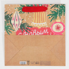 Пакет крафтовый «Новогодние чудеса» - Фото 6