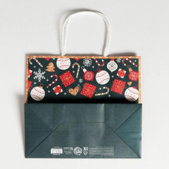 Пакет крафтовый «Счастья в Новом году» - Фото 3