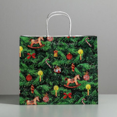 Пакет крафтовый «Новогодняя ёлочка» - Фото 1