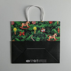 Пакет крафтовый «Новогодняя ёлочка» - Фото 3