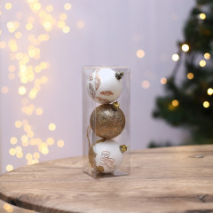 Набор шаров ёлочных «С Новым годом!» - Фото 1