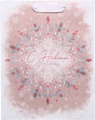 Пакет крафтовый «Снежинка» - Фото 4