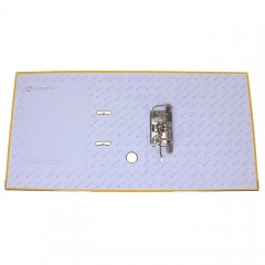 Папка-регистратор А4 «Lamark», корешок 80 мм, желтый, металлический уголок, карман - Фото 1