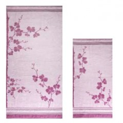 Комплект полотенец махровых пестротканых "Rametto" (Cleanelly Collection, 50х100 и 70х140, цвет розовый) - Фото 2