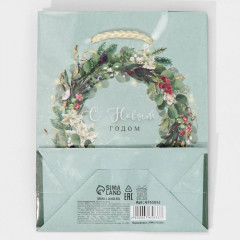 Пакет ламинированный «Новогодний венок» - Фото 5