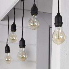 Гирлянда с темной нитью «Ретро белт-лайт» - Фото 1