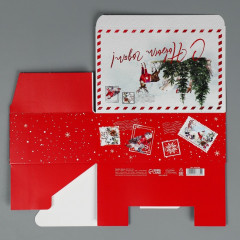Коробка сборная «Новогодняя акварель» - Фото 4