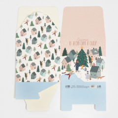 Коробка подарочная «Город новогодний» - Фото 4