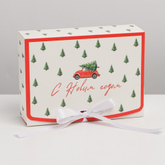 Коробка подарочная двухсторонняя «С Новым годом» - Фото 2