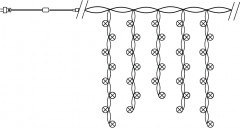 Гирлянда-бахрома - Фото 3